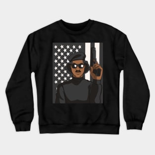 Black Panther Party Proud African American Crewneck Sweatshirt